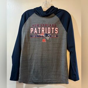 New England Patriots NFL Athletic Hooded Pullover Youth Sz XL